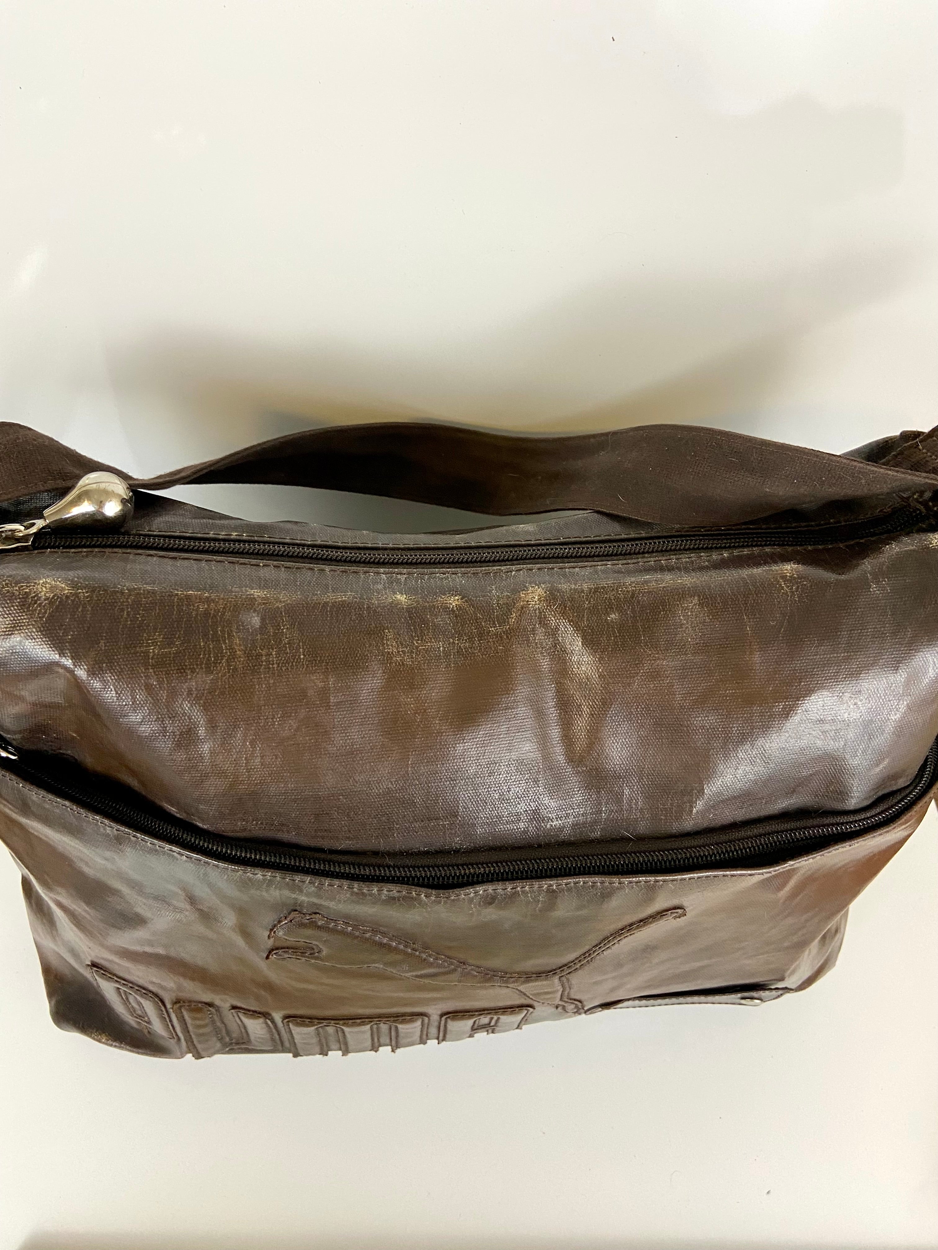 Vintage puma🐆 brown leather bag