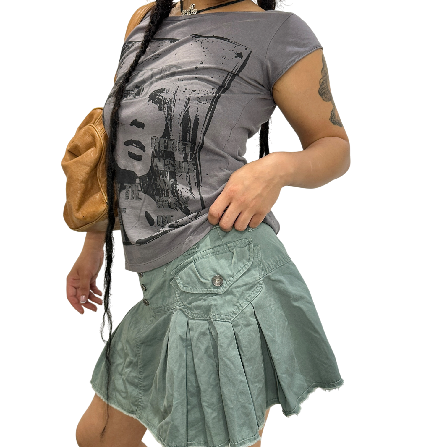 Vintage 2000s Diesel Pleated Mini Skirt (M)