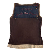 D&G “Always Check the Label” Button Floral Top (S)