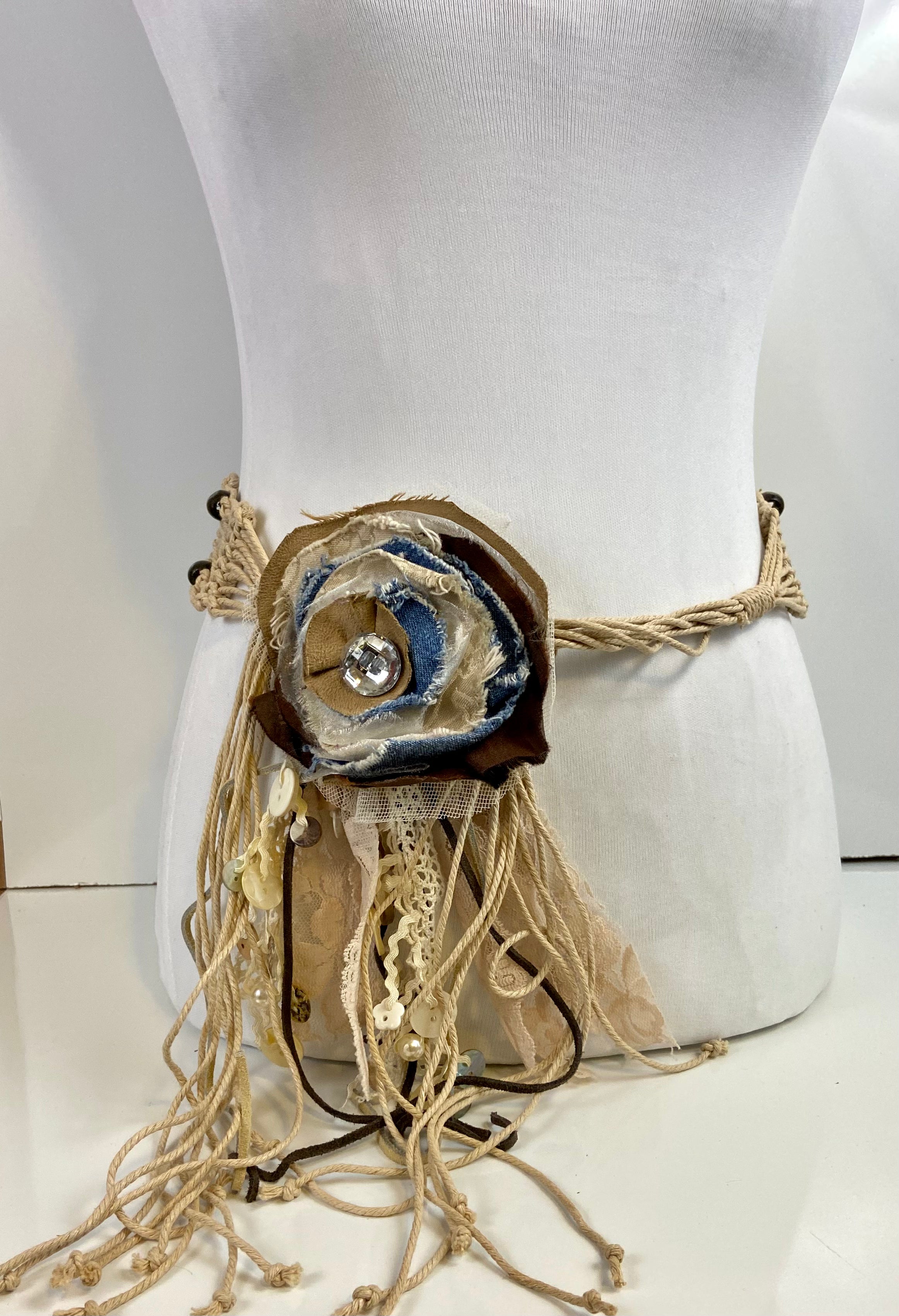 Flower boho belt
