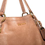 Vintage Prada Vitello Daino Tote Shoulder Bag