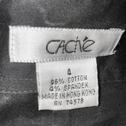 Caché Beaded Cutout Button Down (S)
