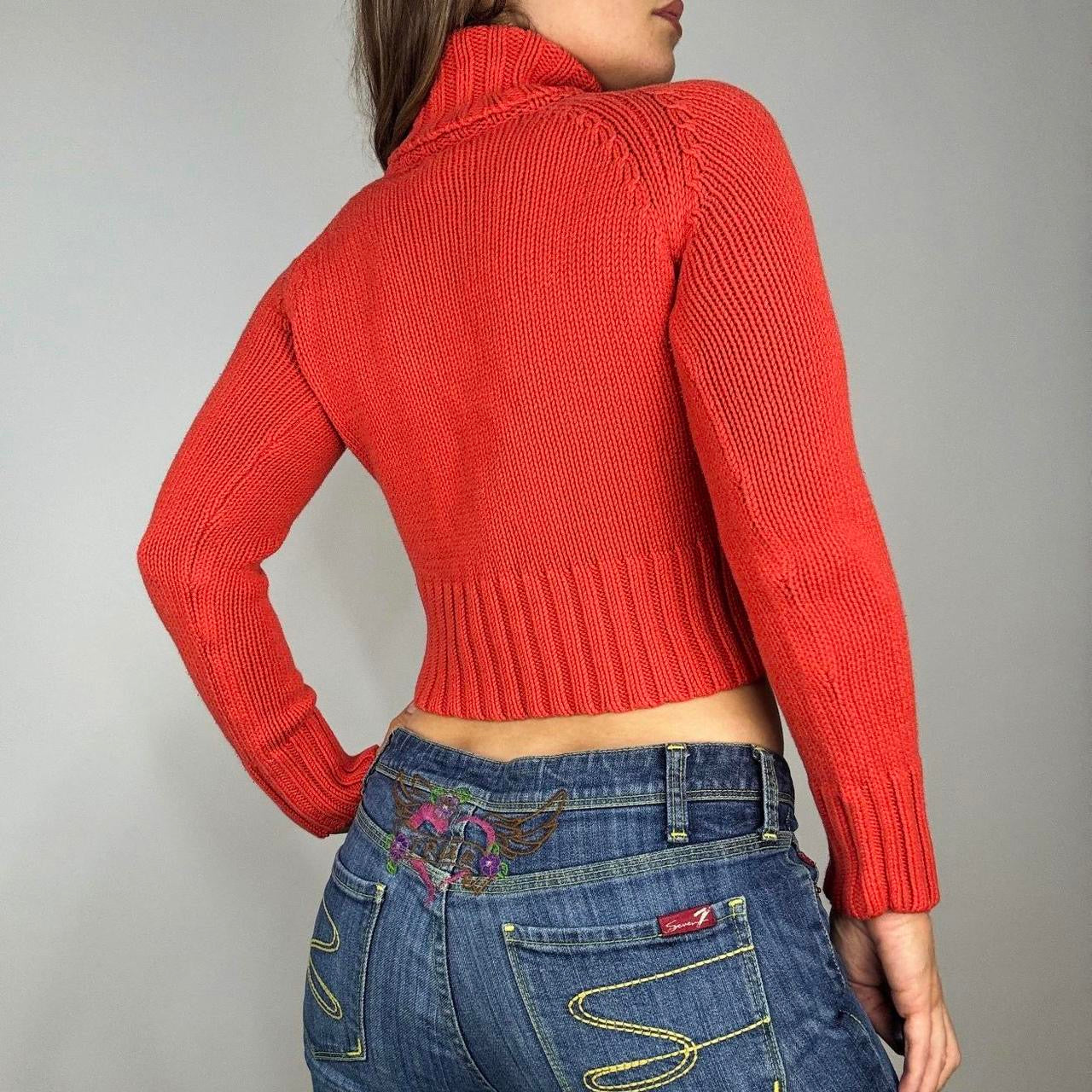 Vintage Esprit Orange Fitted Turtleneck (XS/S)