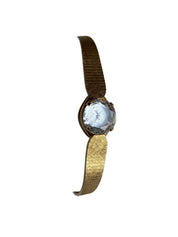 Dainty Vintage Gold Crystal Sheffield Wind Up Watch