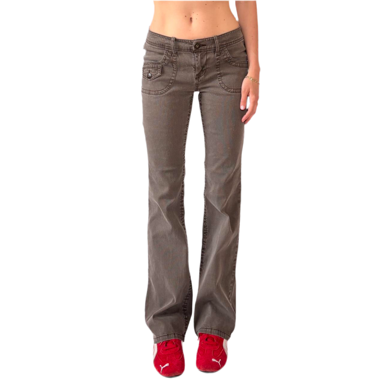 Y2K Low Rise Flares (XS)