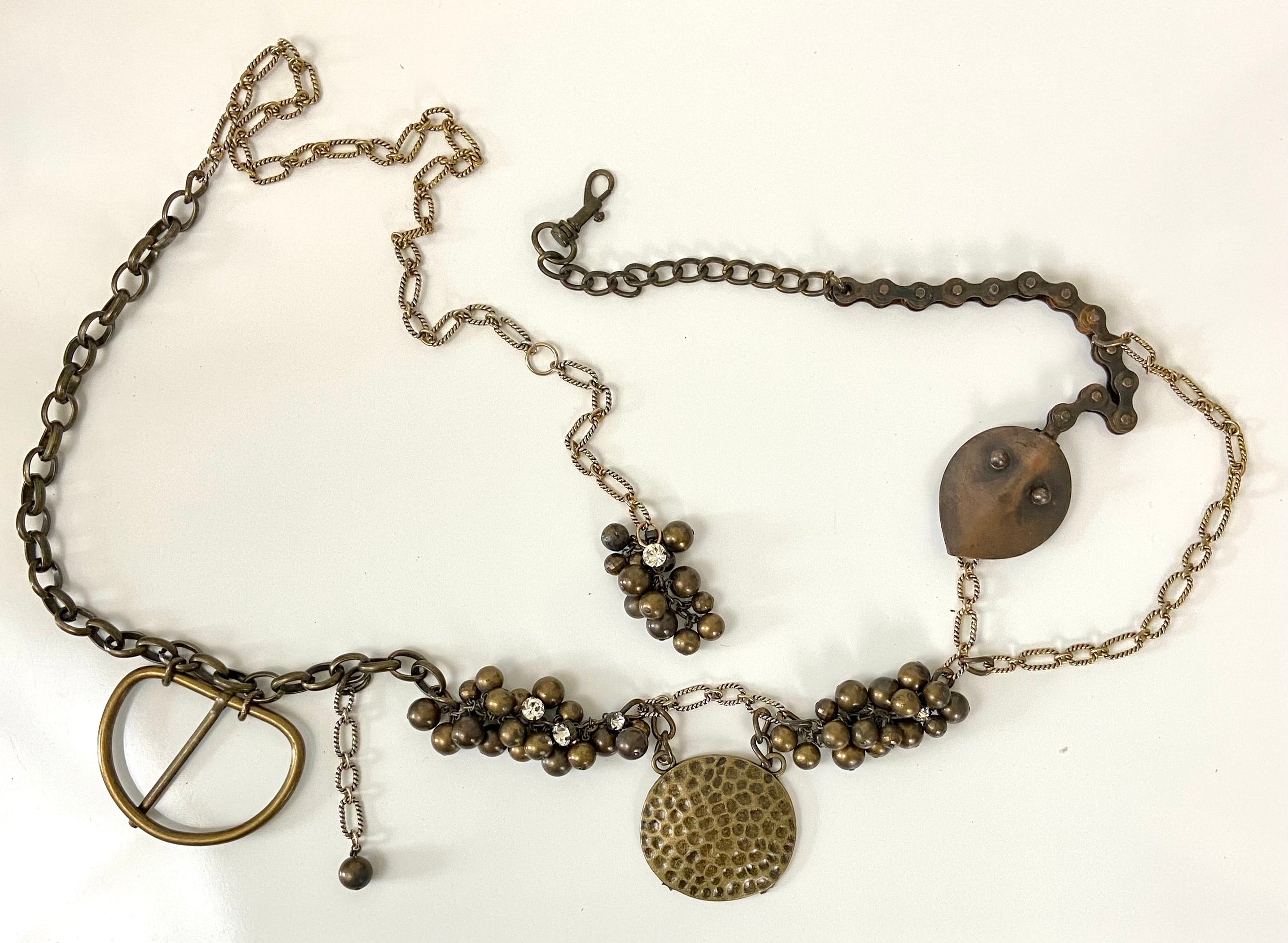 Bronze ton chain belt