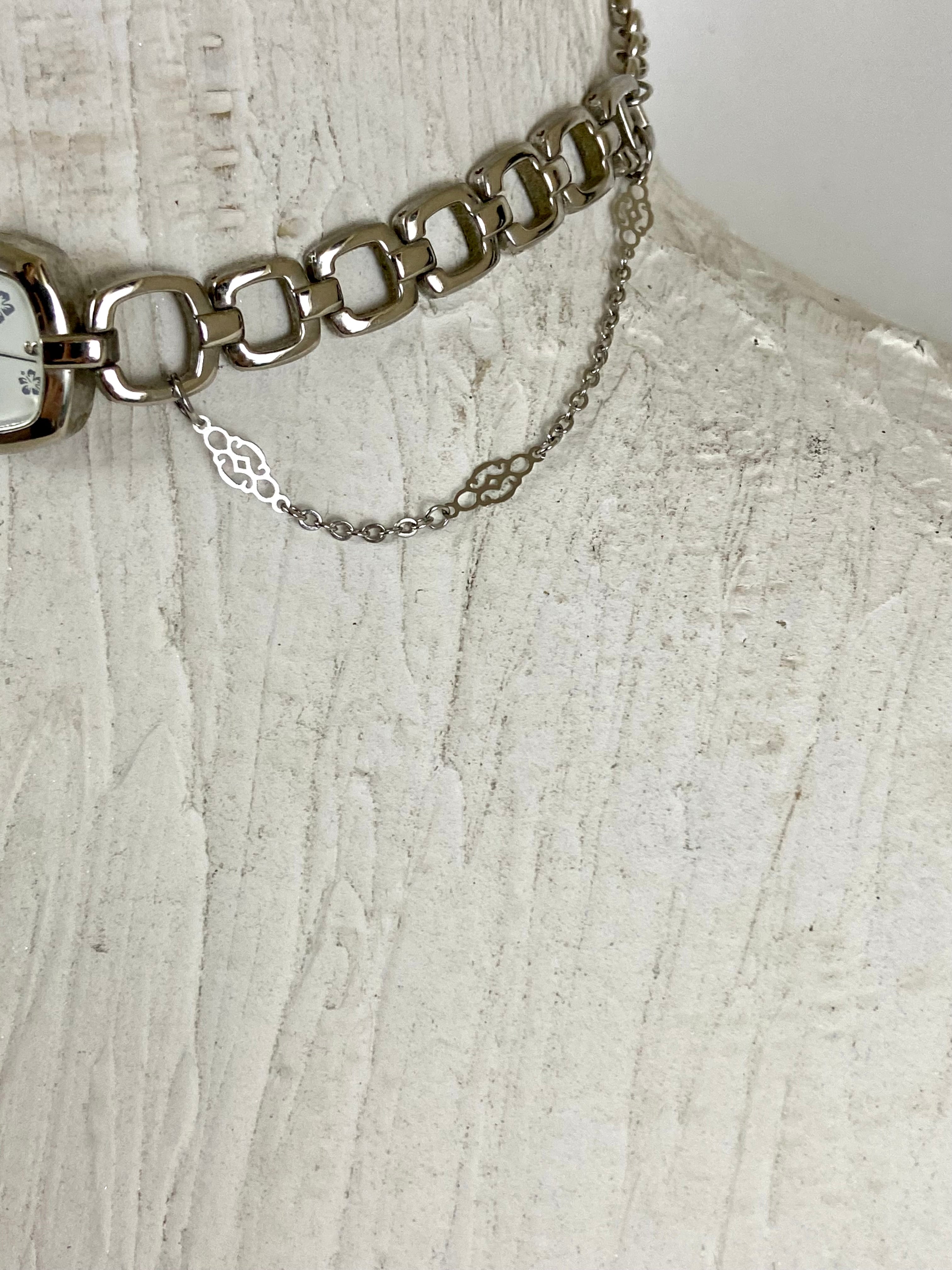 Layered watch choker