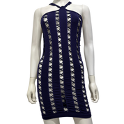 Vintage 2000s Y2K Subversive Cyber Purple Dress Top
