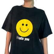 Smiley Face Graphic T-Shirt (XL)