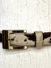 Haircalf Cow Print Belt