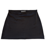 90s Noir Shimmer Mini Skirt (XXS/XS)