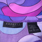 90s Express Psychedelic Mini Skirt (S/M)