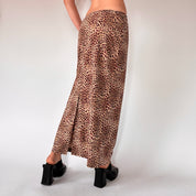 90s Leopard Maxi Skirt (S)