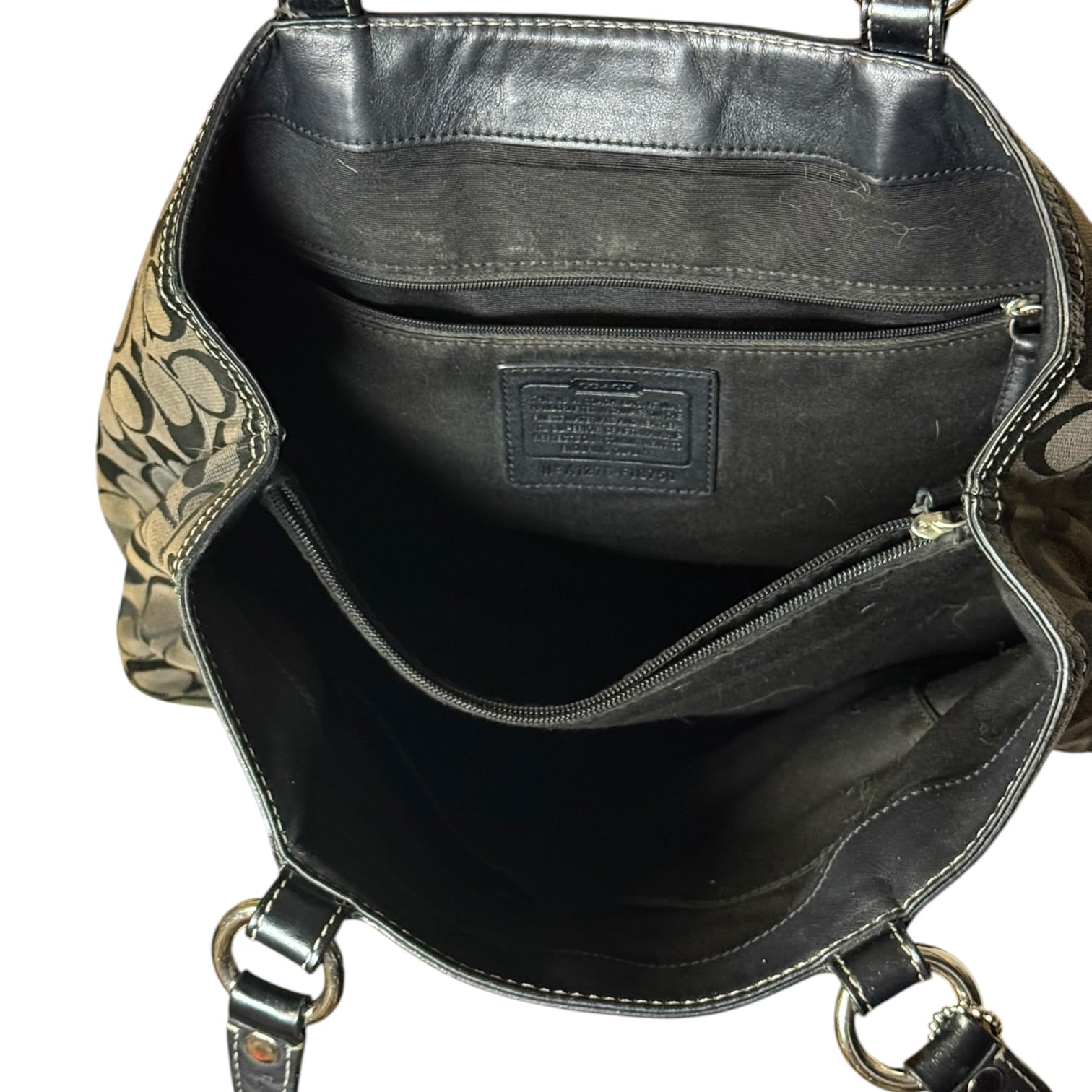 COACH soho east west signature shoulder bag