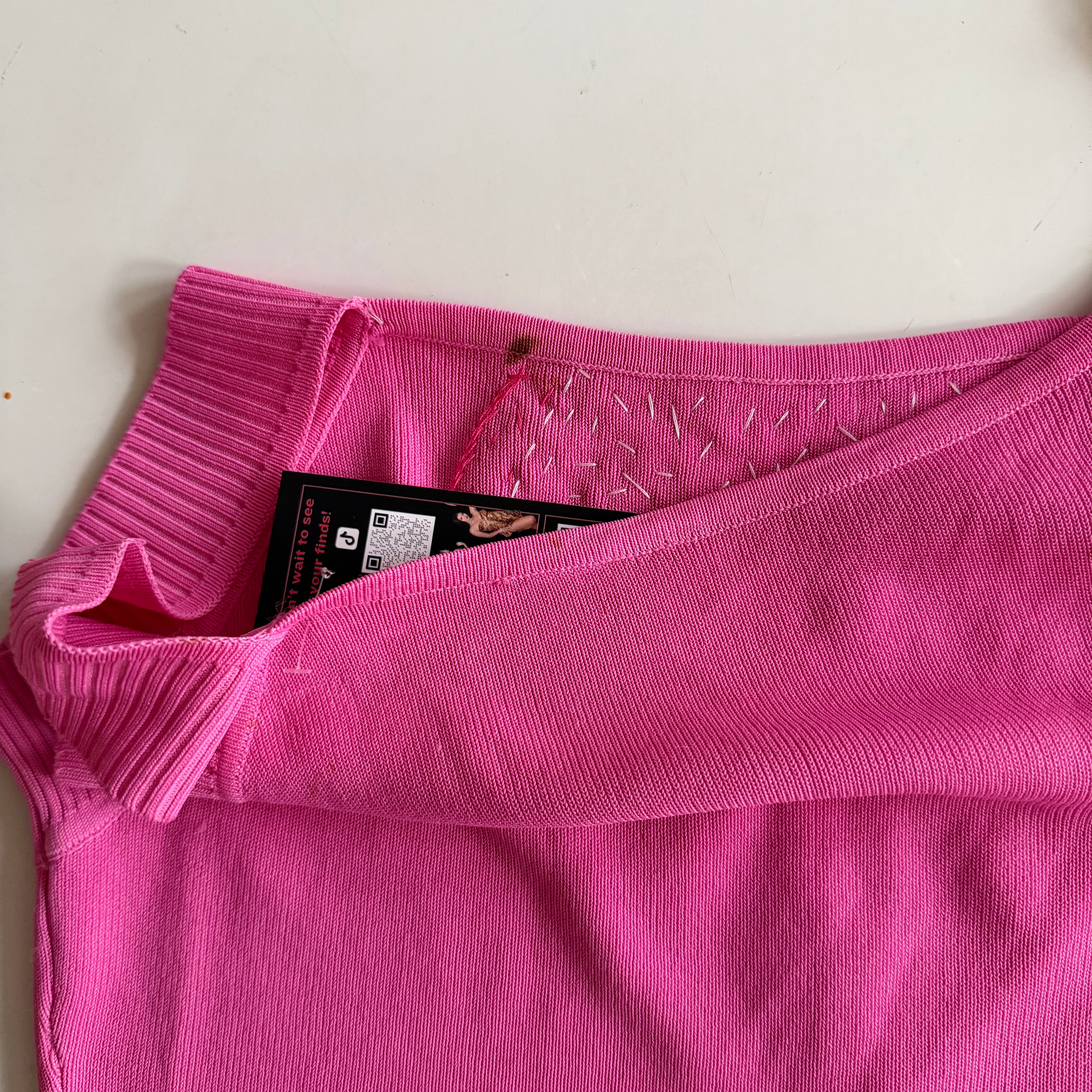 Y2K Hot Pink Tank (M)
