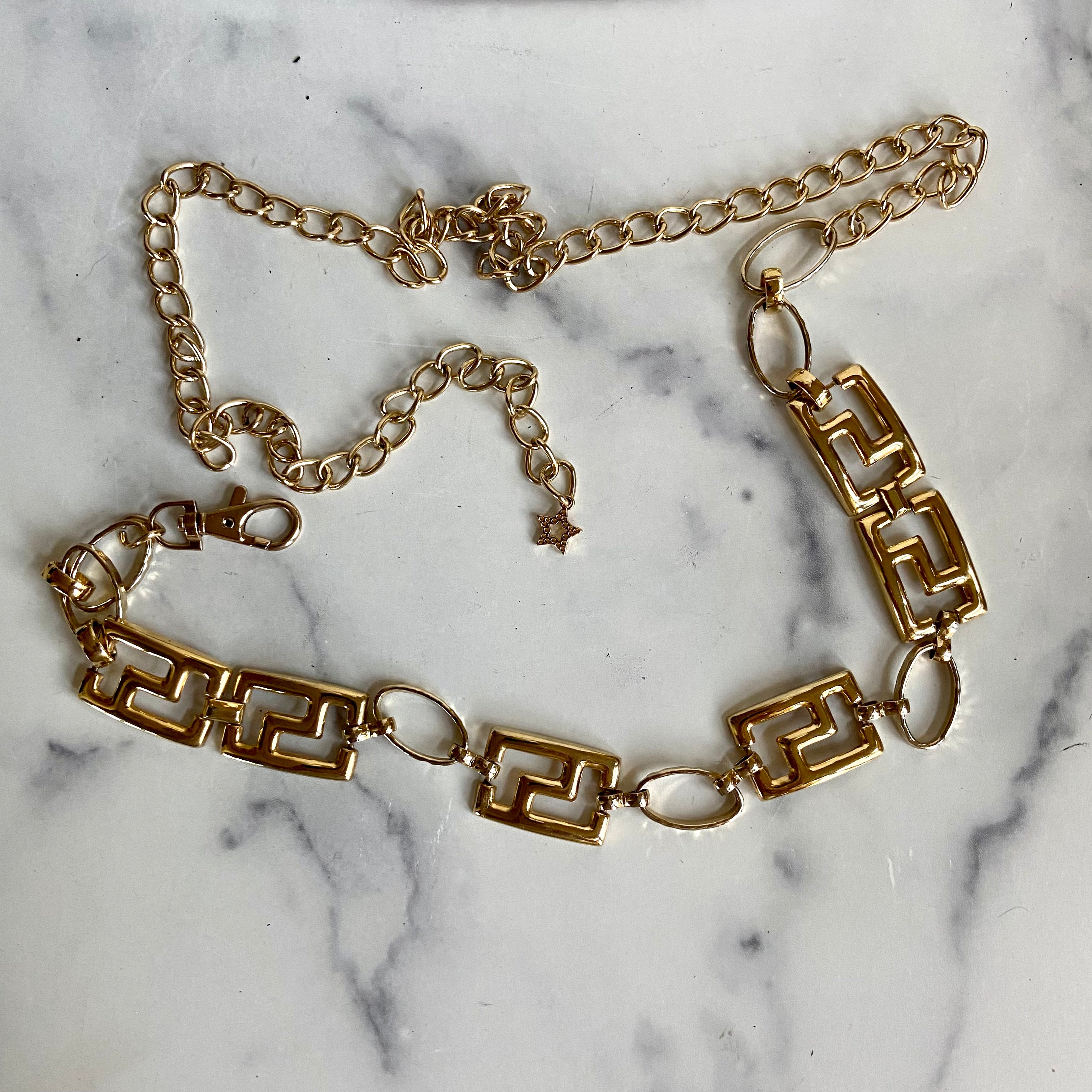 Gold waist chain belt