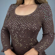2000s Sequin Gradient Knit (S)