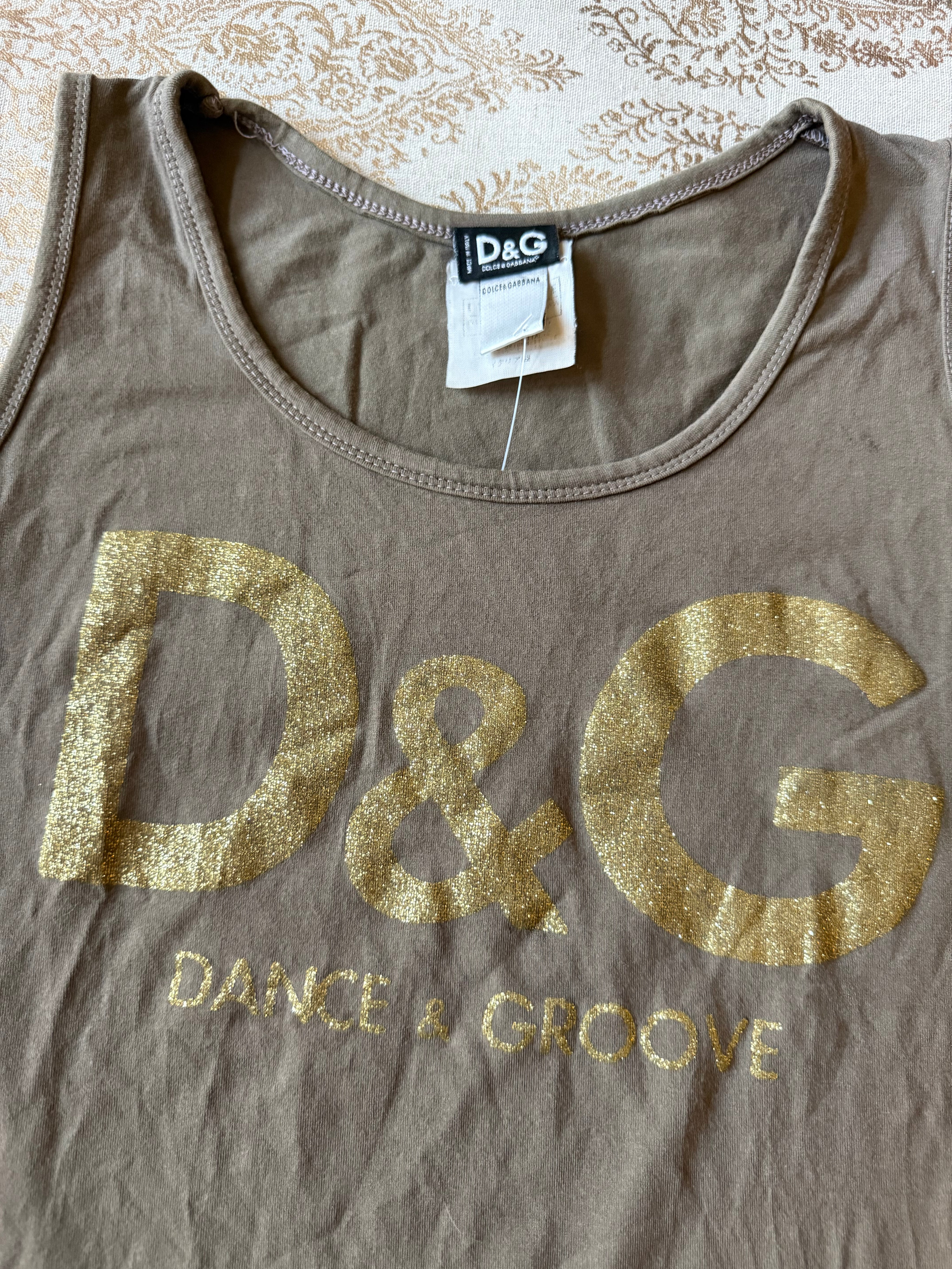 Y2K Dolce & Gabbana "Dance & Groove" Tank (M/L)