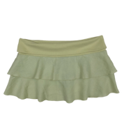 Acid Lime Linen Mini Skirt (M/L)