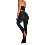 90’s electric blue & black matching set - small