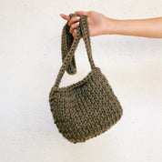 Checkered Baby Hand Knit Bag