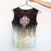 Sleeveless Graphic Western Top (M)