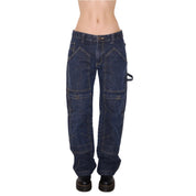 Y2K Baggy Low Waisted Cargo Jeans (L)