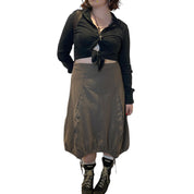 90s Archive Utility Asymmetrical Maxi Skirt (M/L)