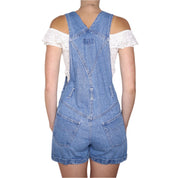 90s Short Denim Overalls (S/M)