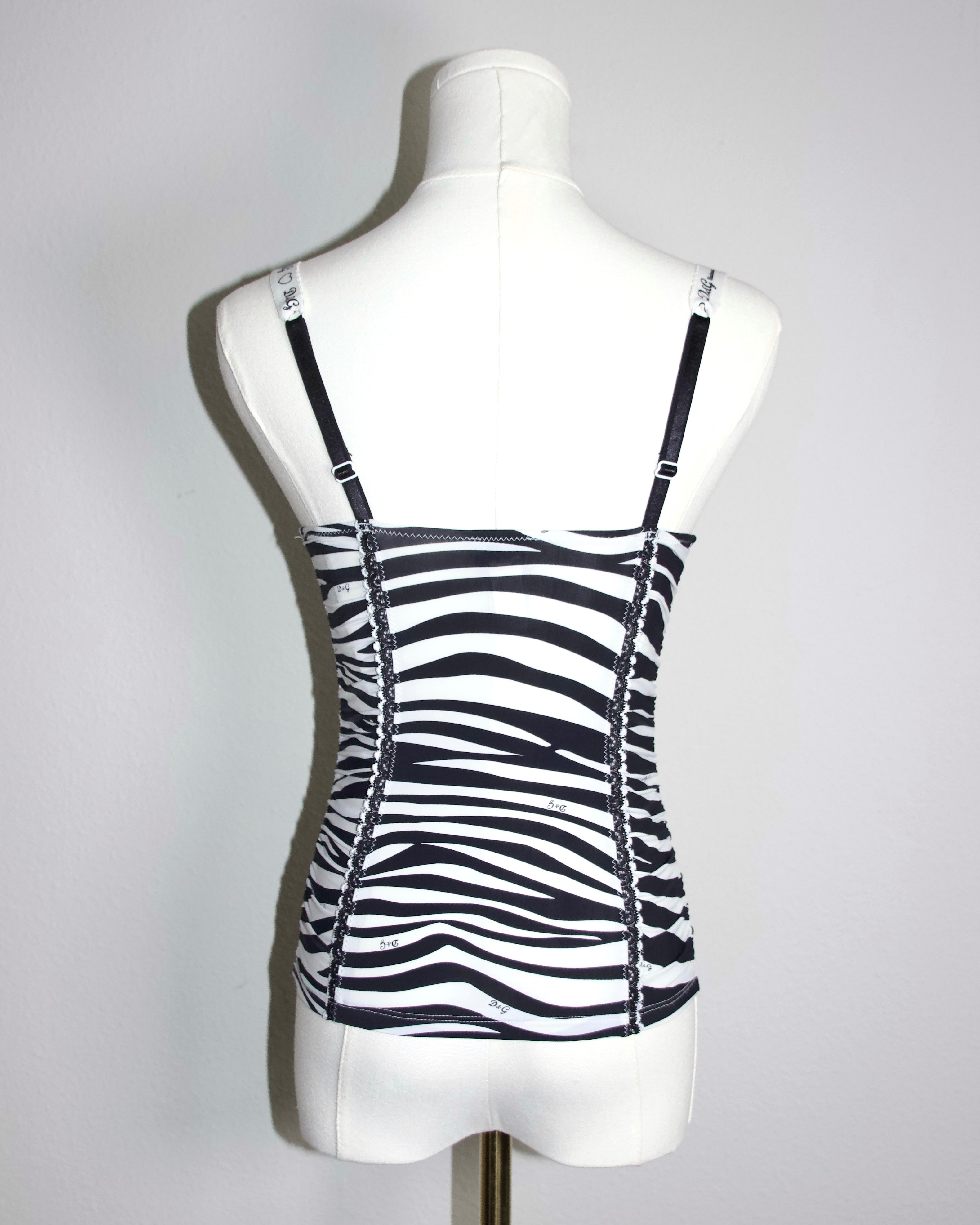 00s Dolce & Gabbana Zebra Tank (XS)