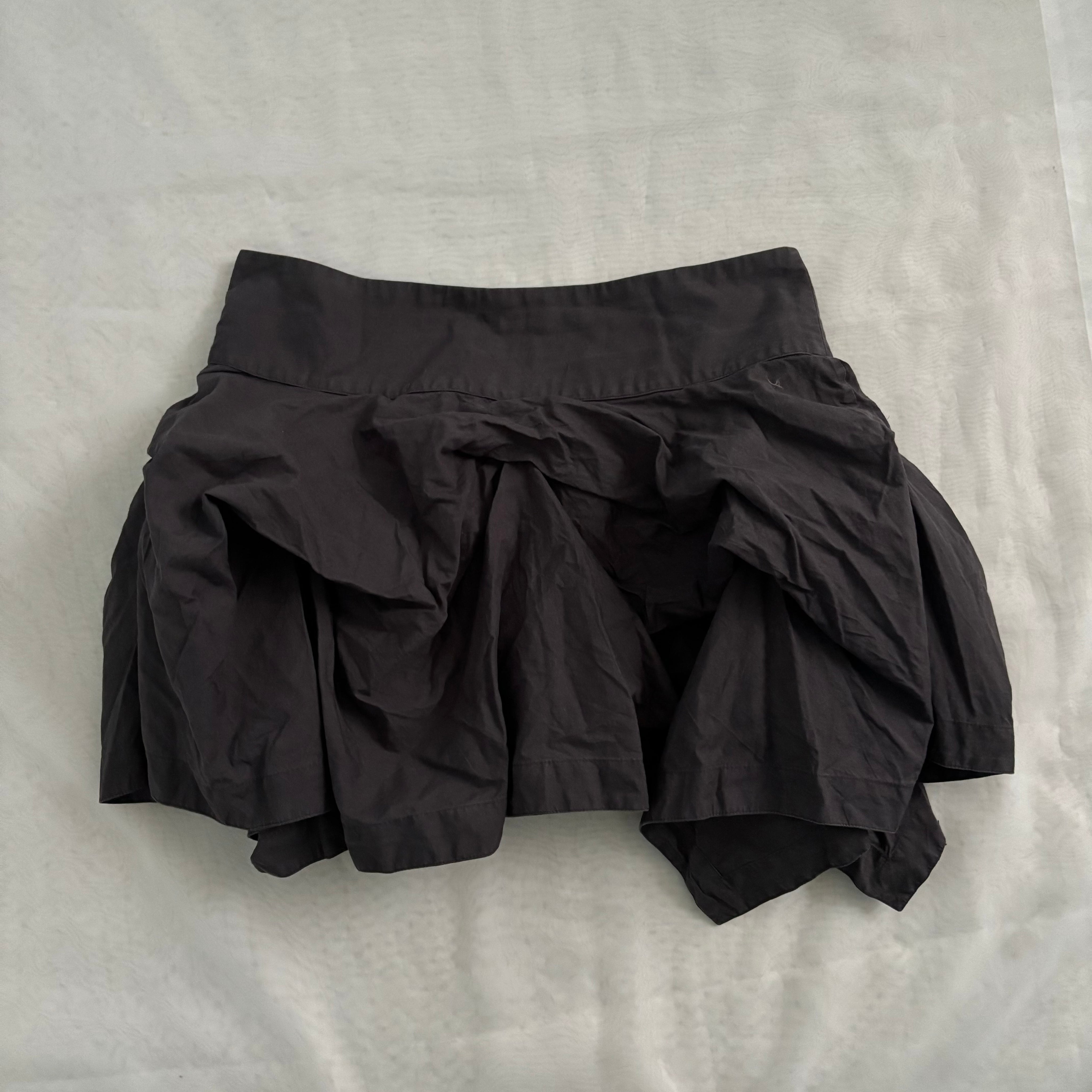 Y2K Allsaints Parachute Ruffle Skirt (M)
