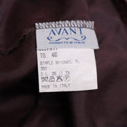 Y2K Italian Burgundy Midi Skirt (S) 