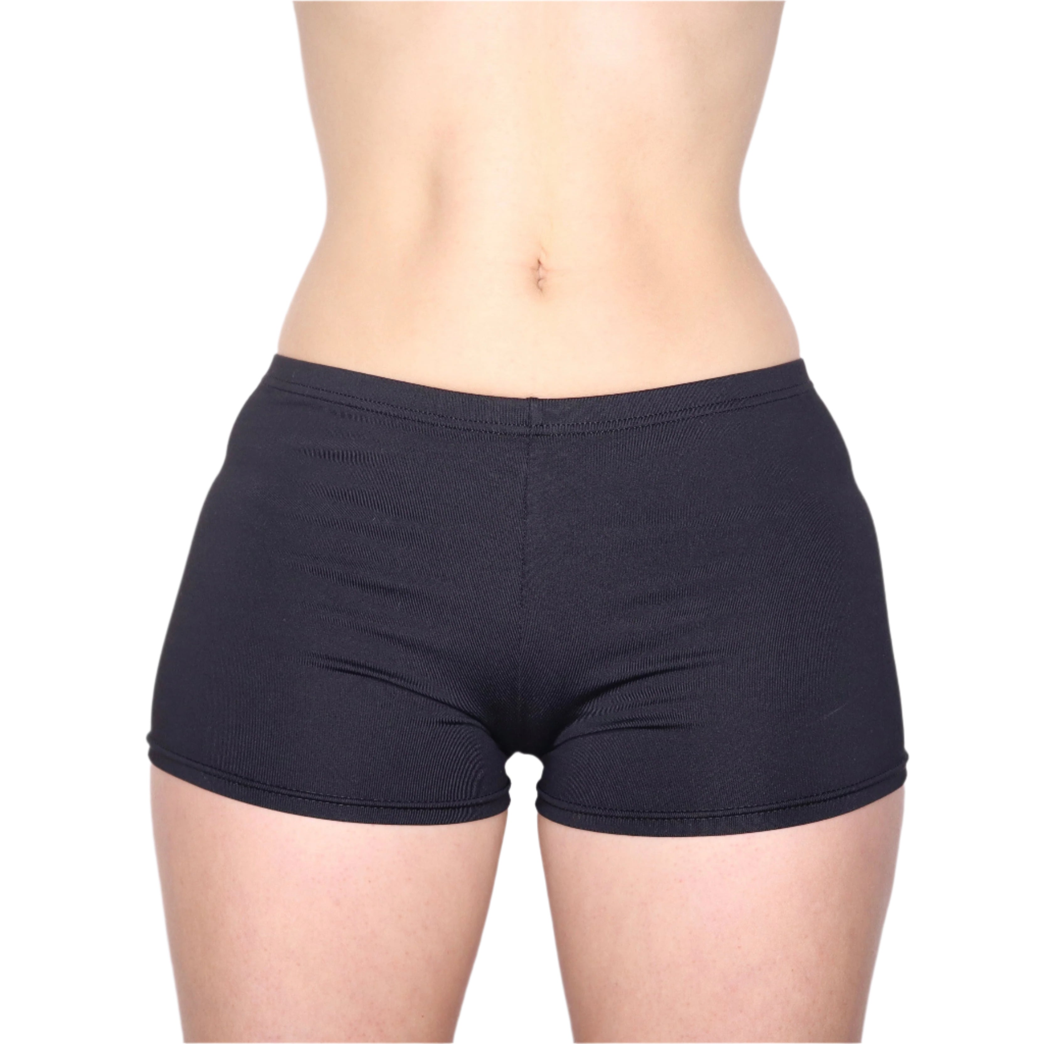 90s Black Stretchy Micro Shorts (S)
