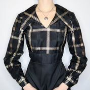 70s Statement Collar Mini Dress (S)