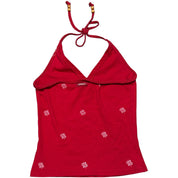 Y2K GUESS bandana print halter top (M)