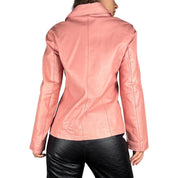 90s Blush Leather Jacket (L)