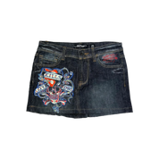 Ed Hardy Denim Mini Skirt (XS)