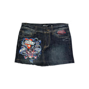 Ed Hardy Denim Mini Skirt (XS)