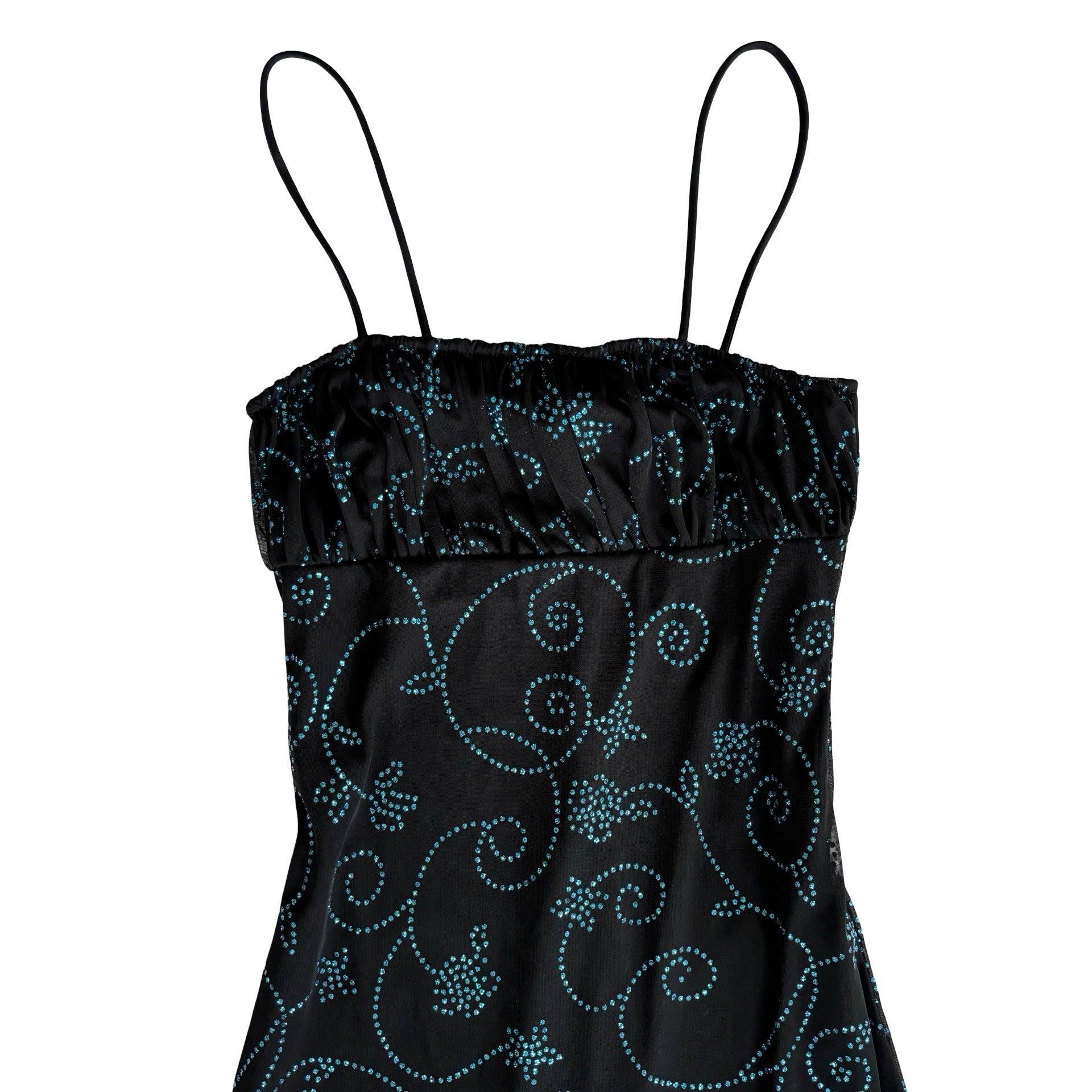90s Mesh Swirly Dress (S/M)