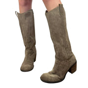 2000s Taupe Suede Knee High Boots (7.5)