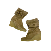 Vintage Indie Sleaze Slouch Wedge Boots ( UK 7 EU 40 US 9)