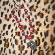 Reworked Virgin Mary Rosary Bracelet