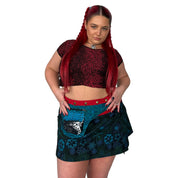 Allover Print Wrap Skirt (One Size)