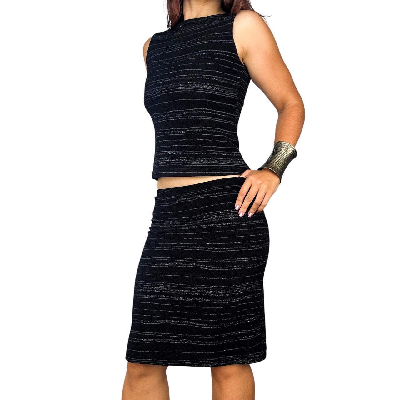 Vintage Boatneck Top & Skirt Set (S)