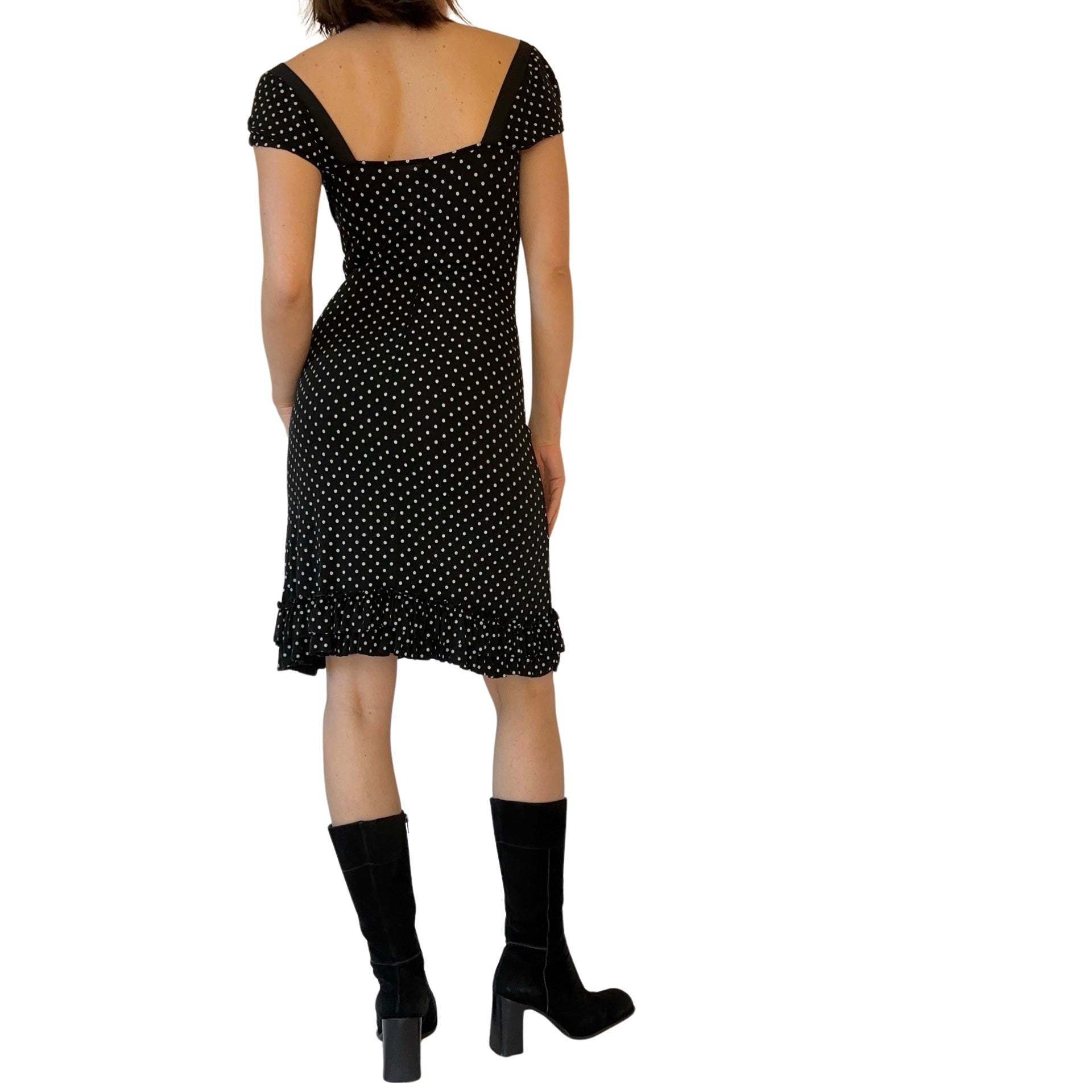 Italian Polka Dot Midi Dress (XS/S)