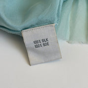 French Silk Baby Blue Bow Dress (XS)