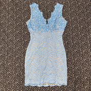 Ema Savahl Embellished Zebra Mini Dress (S/M)