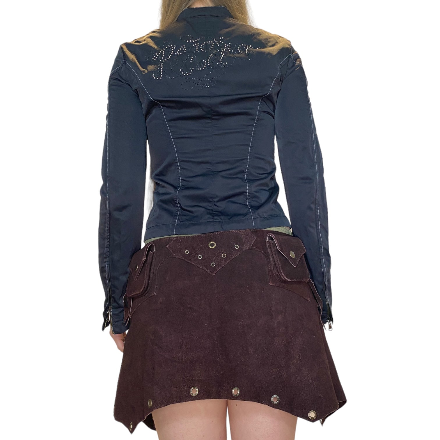 Leather Utility Belt Skirt (S/M-L)