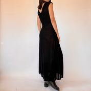 50s Sheer Noir Dress (S)