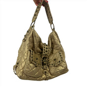 2000s Betsey Johnson Gold Leather Bag
